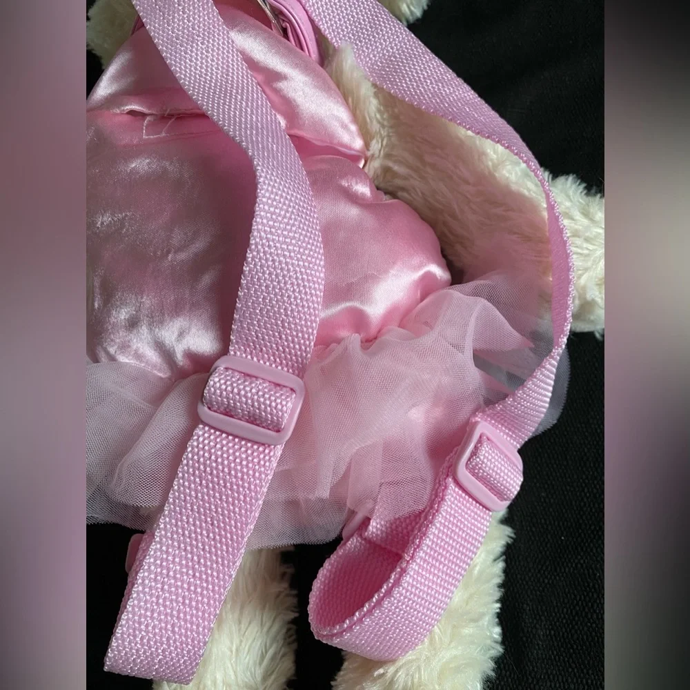 Vintage Poochie & Co. Mindy Maltese Dog Ballerina Backpack & Ballerina Book